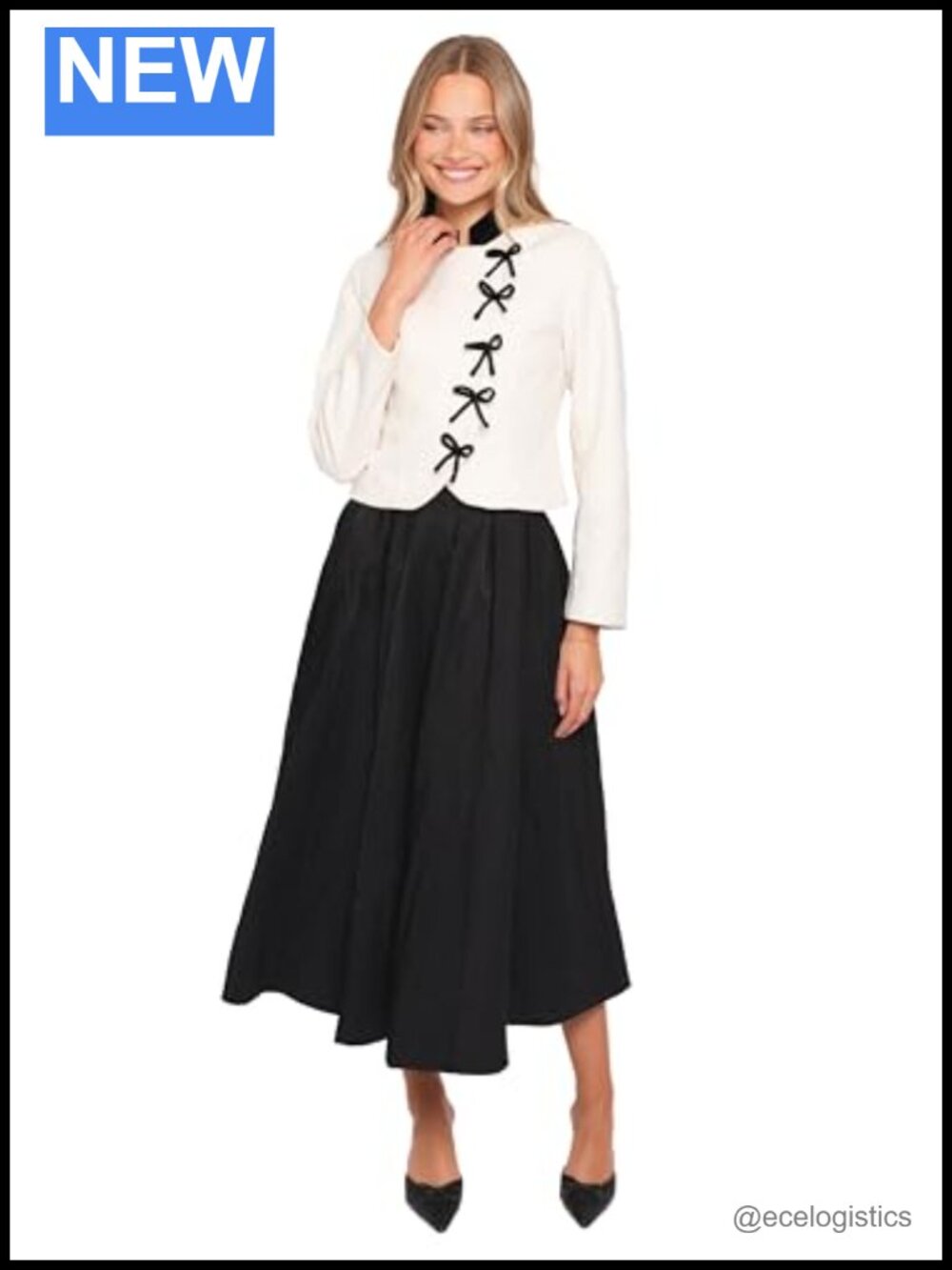 Petal & Pup Womens Cropped Bow Jacket
